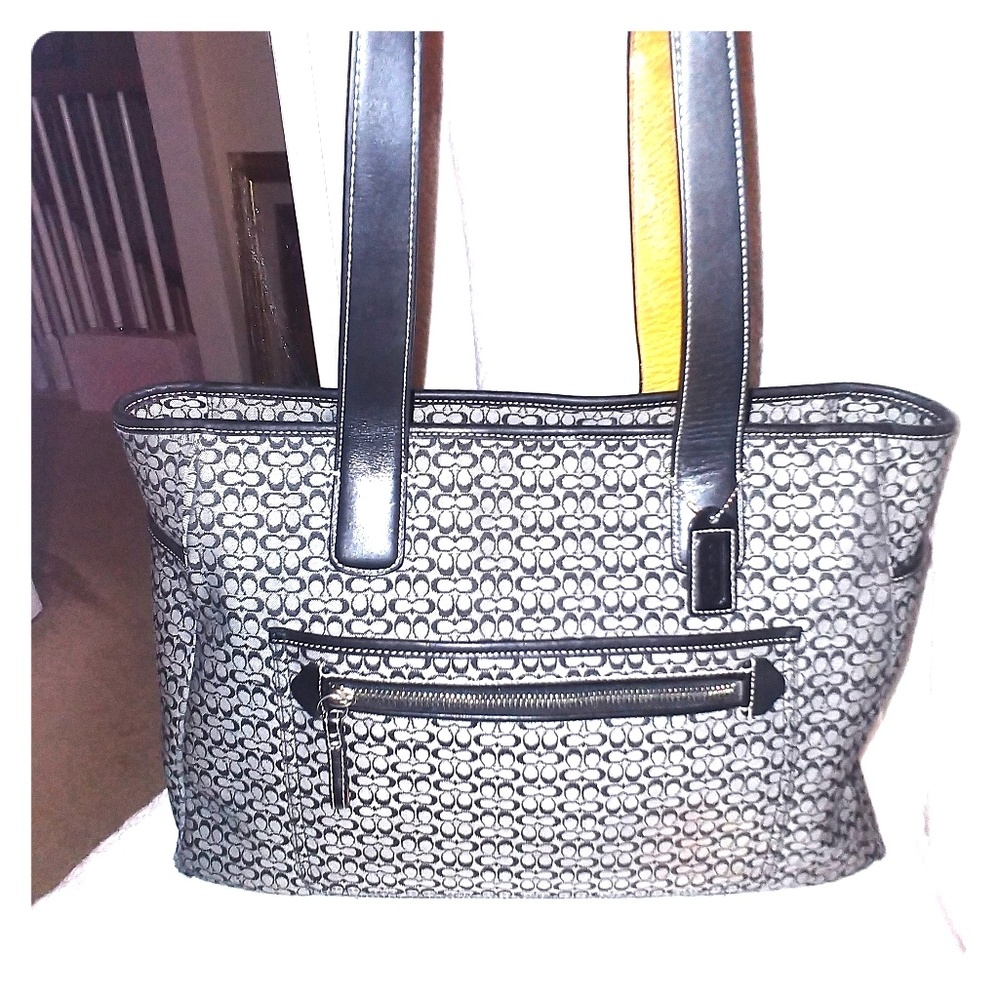 Coach monogram diaper bag/oversize tote